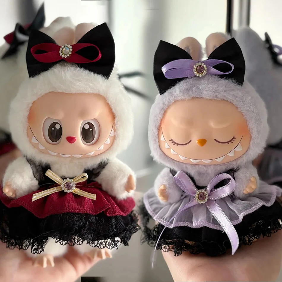 17 سنتيمتر Labubu الملابس العالمي ملابس الطفل قبعة حقيبة Minid محبوك 3 قطعة/الحزمة أفخم القطن إكسسوارات دمي الهدايا الساخن في المخزون #4