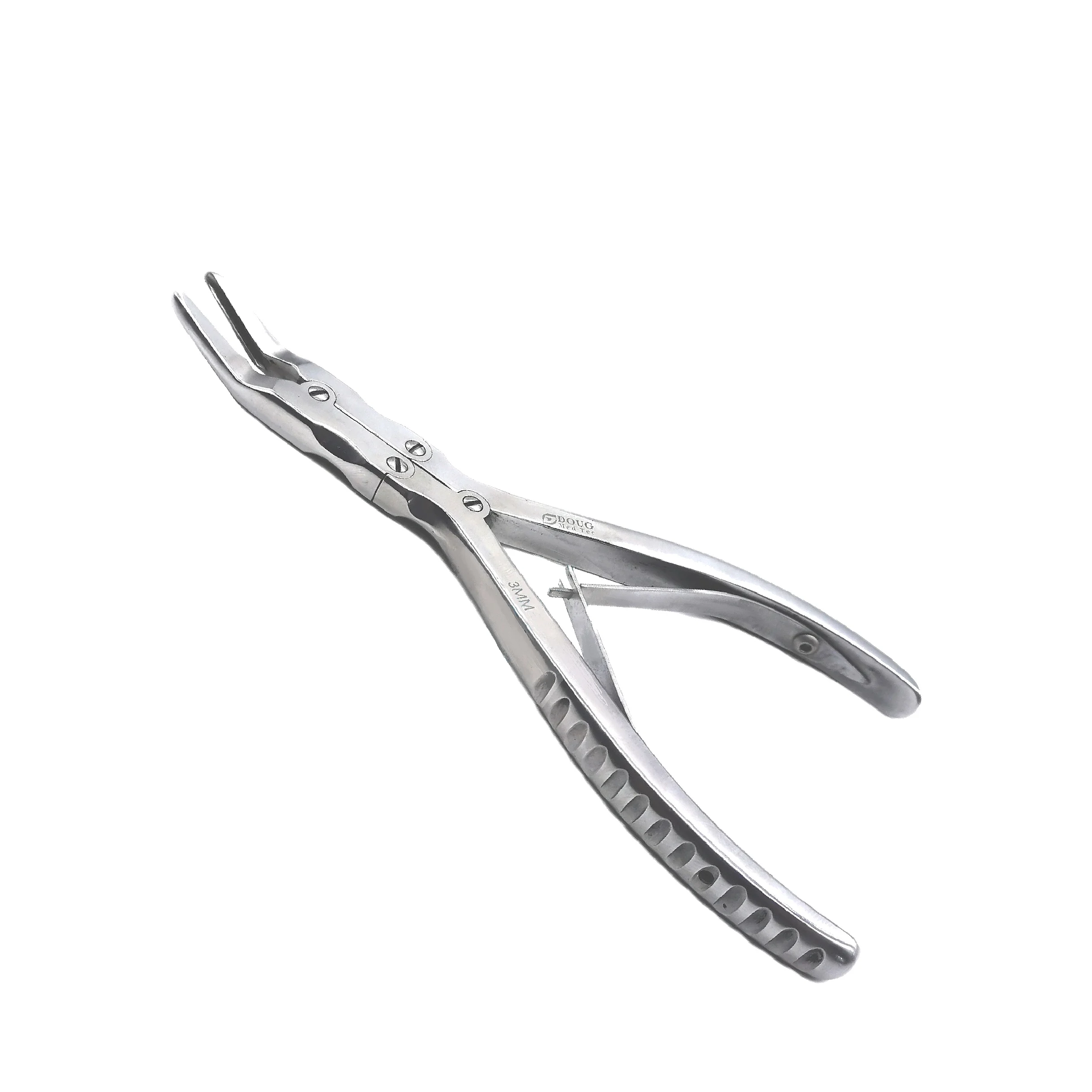 Veterinary Orthopedics Double joint rongeur Fracture trimming Bevel JAW 3mm Pet Clinic