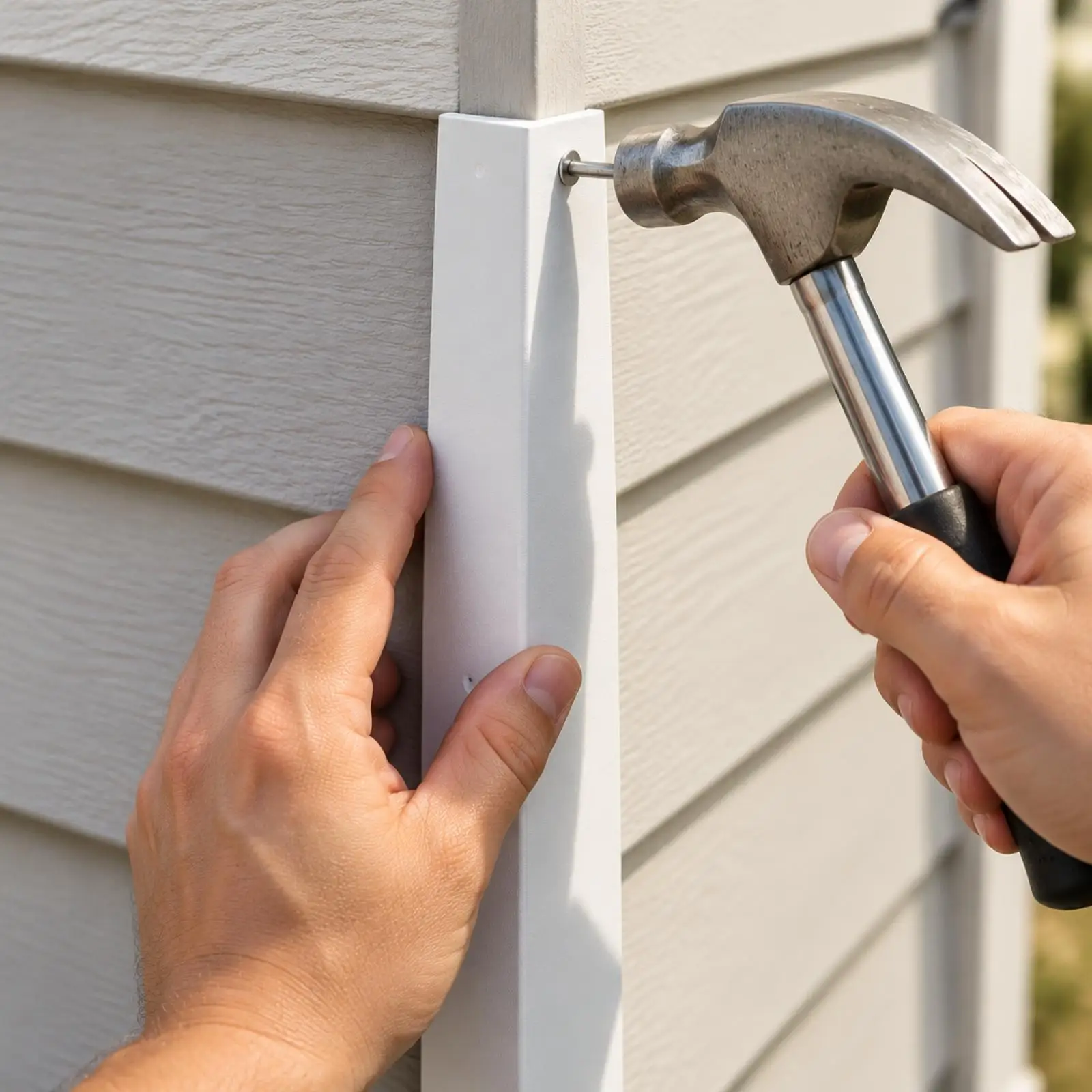 8 Pieces Siding Accessory Long-Lasting Metal Corner Protector with Mounting