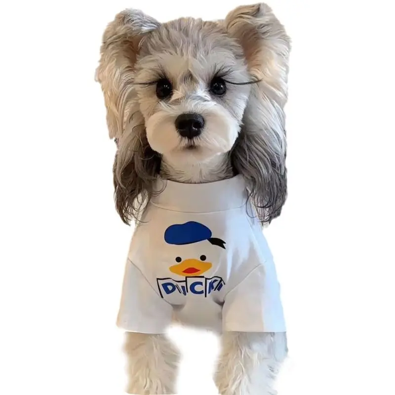 Dog Clothes T-Shirt for Teddy Bichon Schnauzer， Cats costume， Pet Spring & Summer Shirt Breathable Clothes  chihuahua