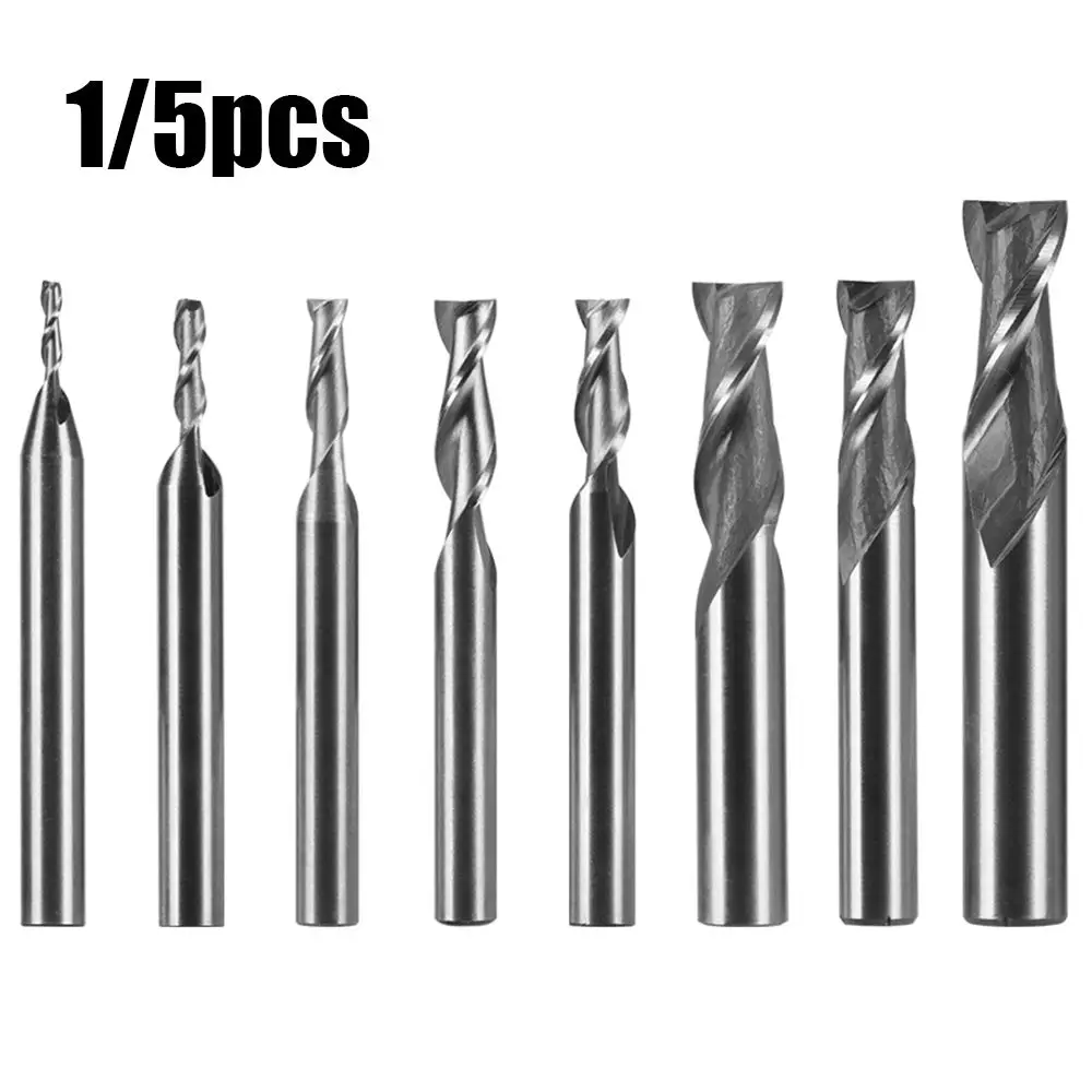 Carbide Milling Cutter 2 Flute Straight Shank End Router Bit Mill 4mm 6mm 8mm 10mm 12mm CNC Tools Stainless Special HRC65