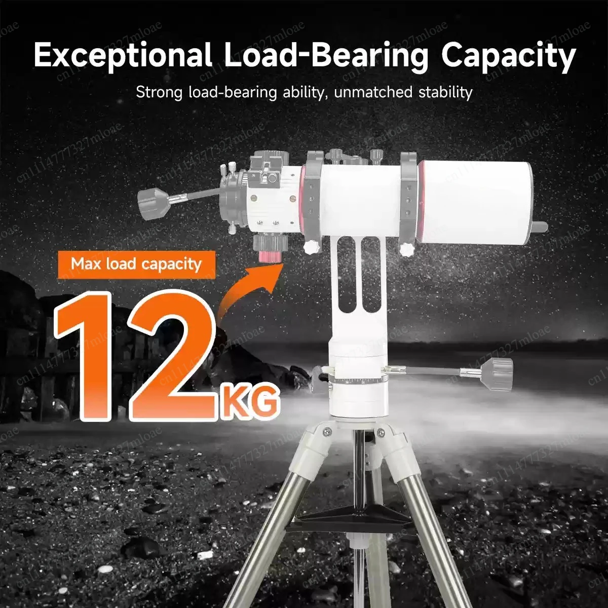 Fretting super-azimuth bracket bearing 10Kg 360-degree dial biaxial worm gear structure, astronomical telescope installation