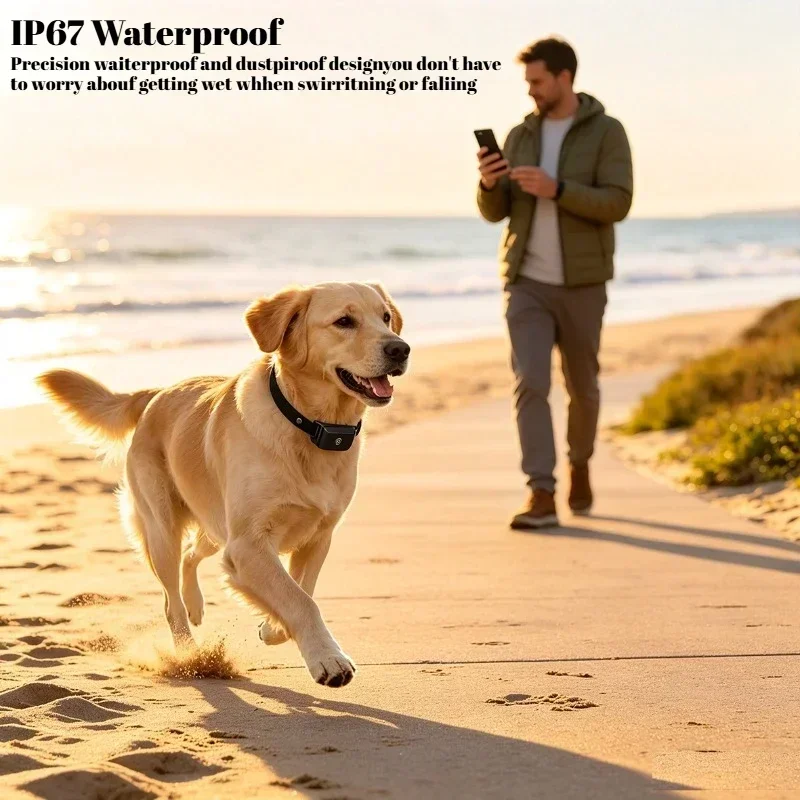 Kompaktes IP67 wasserdichtes 4G-Haustier-Ortungsgerät, Echtzeit-Positionierung, Anti-Verlust-Tragegerät, stilvolles Halsgeschirr für kleine und mittelgroße Kätzchen und Welpen, Fernüberwachung der Bewegung. – Detail 4