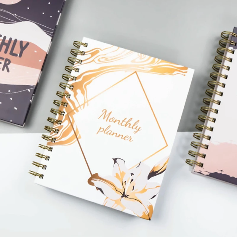 A5 Daily Weekly Planner Agenda Notebook Weekly Goals Habit Schedules Stationery Office School Supplies