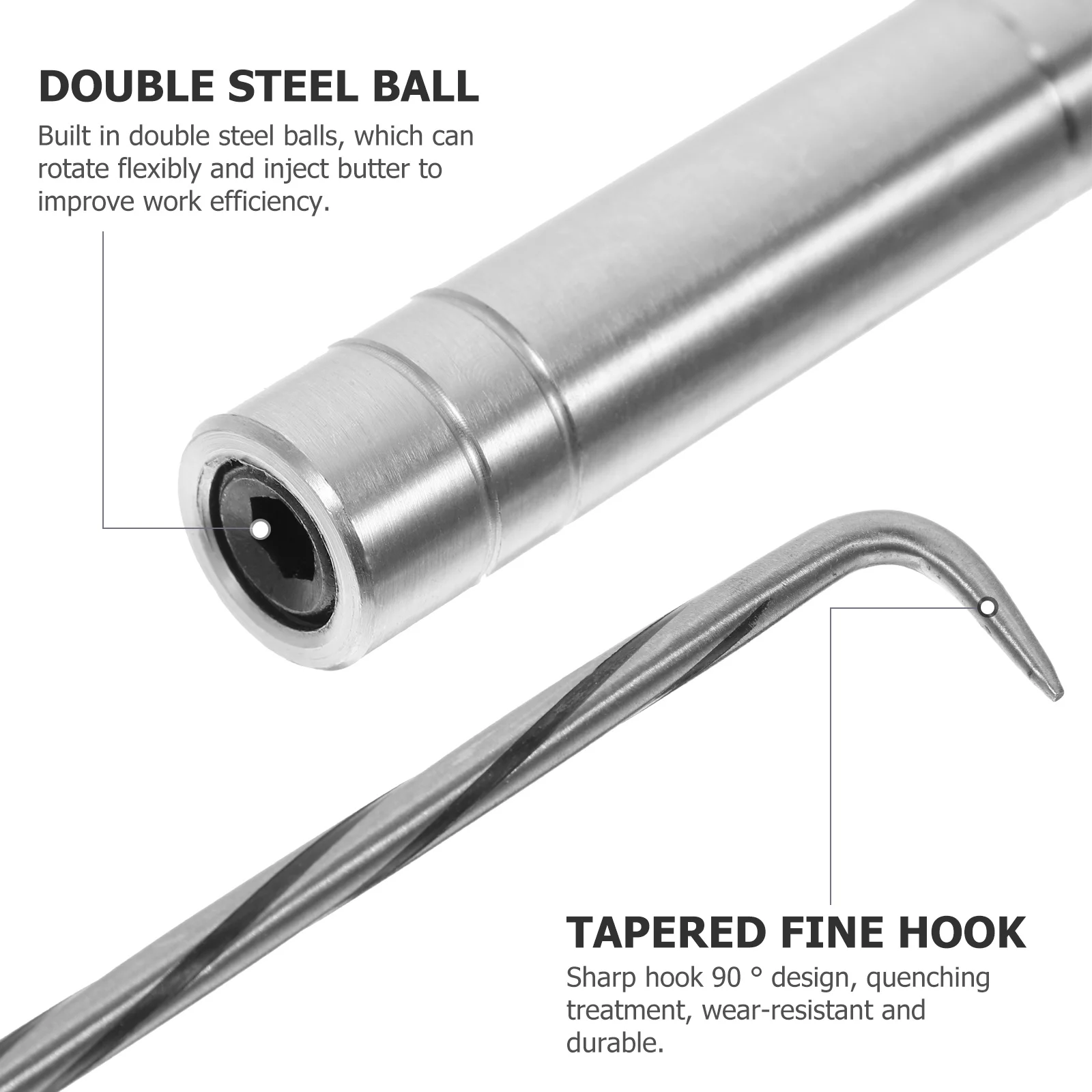 

Инструмент для вязки арматуры 24 см, усиленный, с утолщенной ручкой 20 мм и конусным крюком 90 градусов для быстрой скрутки проволоки в строительстве