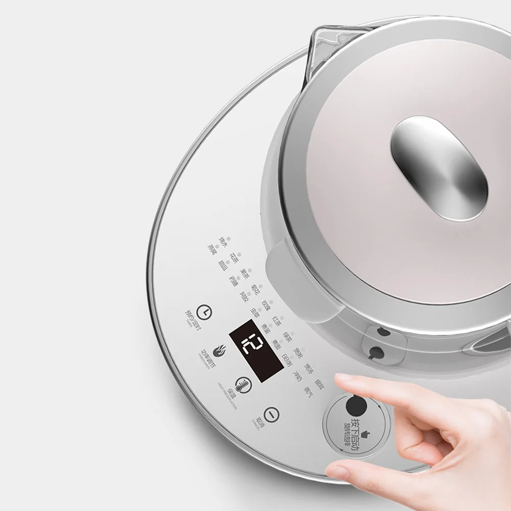 غلاية كهربائية للمكتب، غلاية ماء زجاجية منزلية، غلاية كهربائية متعددة الوظائف، إبريق شاي بالأعشاب المزهرة، غلاية صانع الشاي