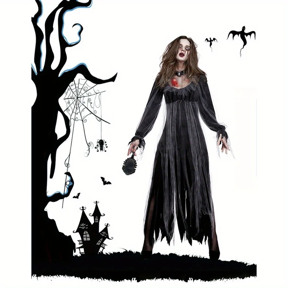 

Костюмы на Хэллоуин — женские наряды невесты/зомби/демона вампира на тему для вечеринки в баре и выступления на сцене