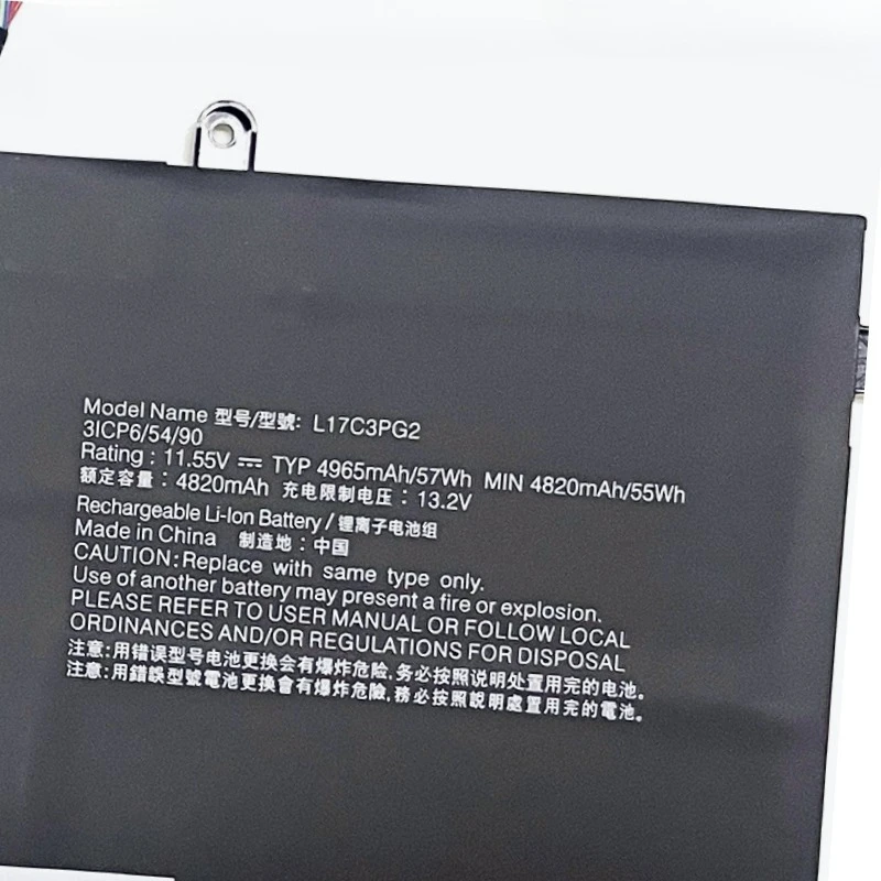 L17M3PG2 11.55V 4965mAh Replacement Laptop Battery for Lenovo Y530 Y540 Y7000 Y7000P LegionY740-151CH L17C3PG1 L17L3PG1 L17M3PG3