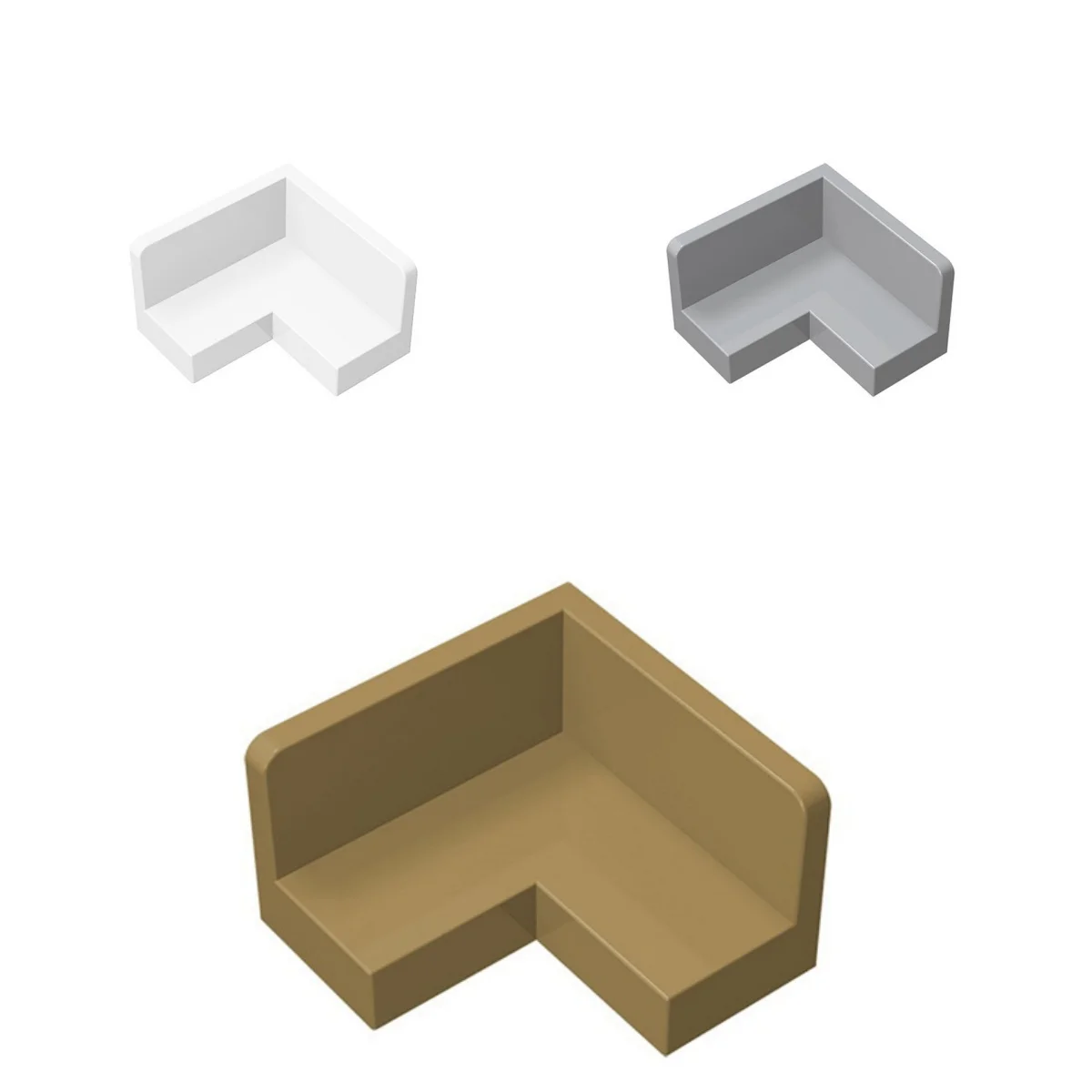 MOC100pcs 91501 31959 MOC Parts Panel 2 x 2 x 1 Corner Compatible Bricks DIY Assmble Building Blocks Particle Toy Gift 1PC