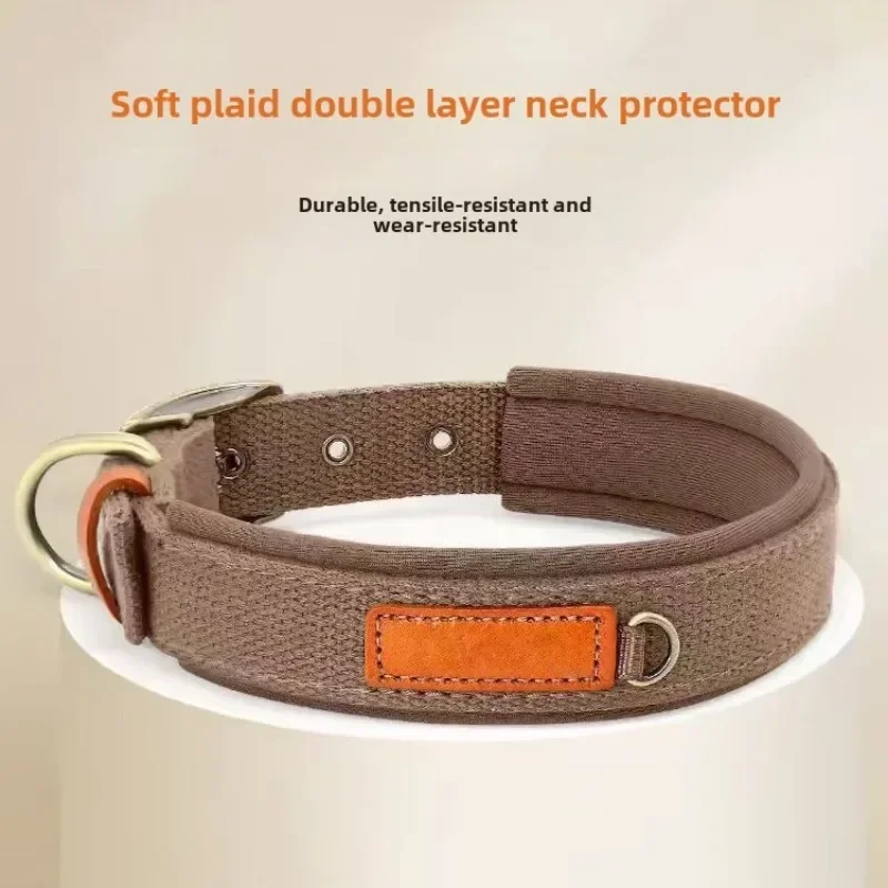 

Dog collar medium large dog collar double design dog collar