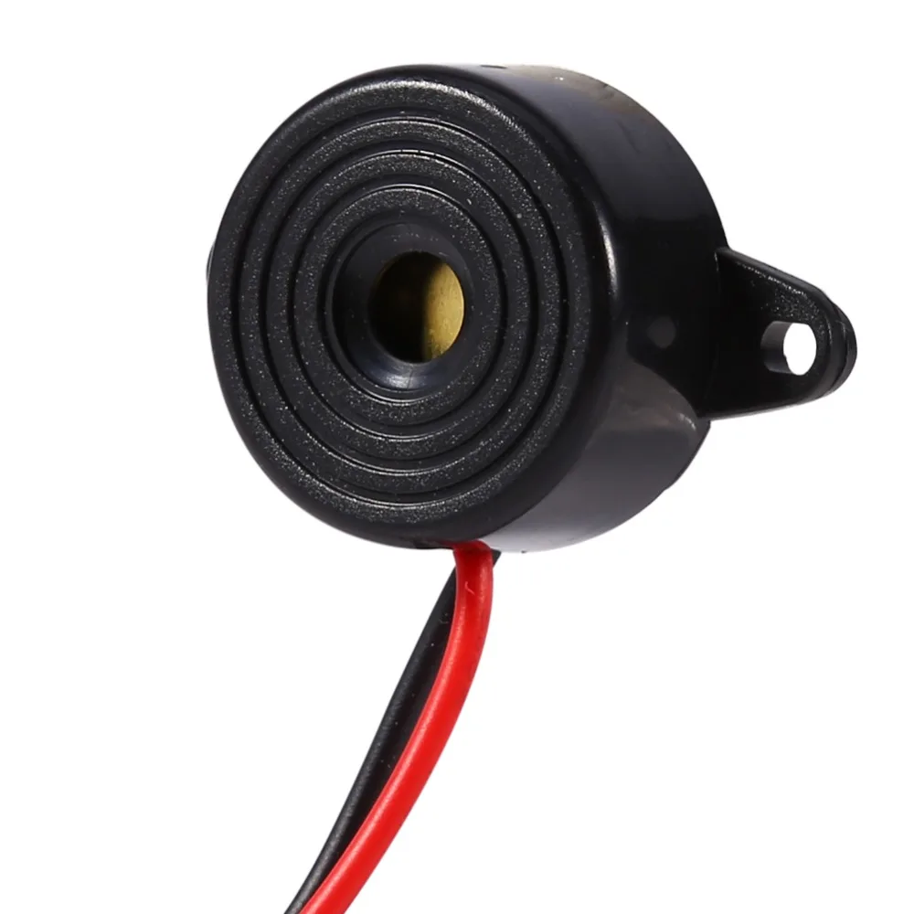 3-24V Electronic Buzzer Beep Alarm Intermittent Continuous Sound Beeper Car Van Cable Length 100mm