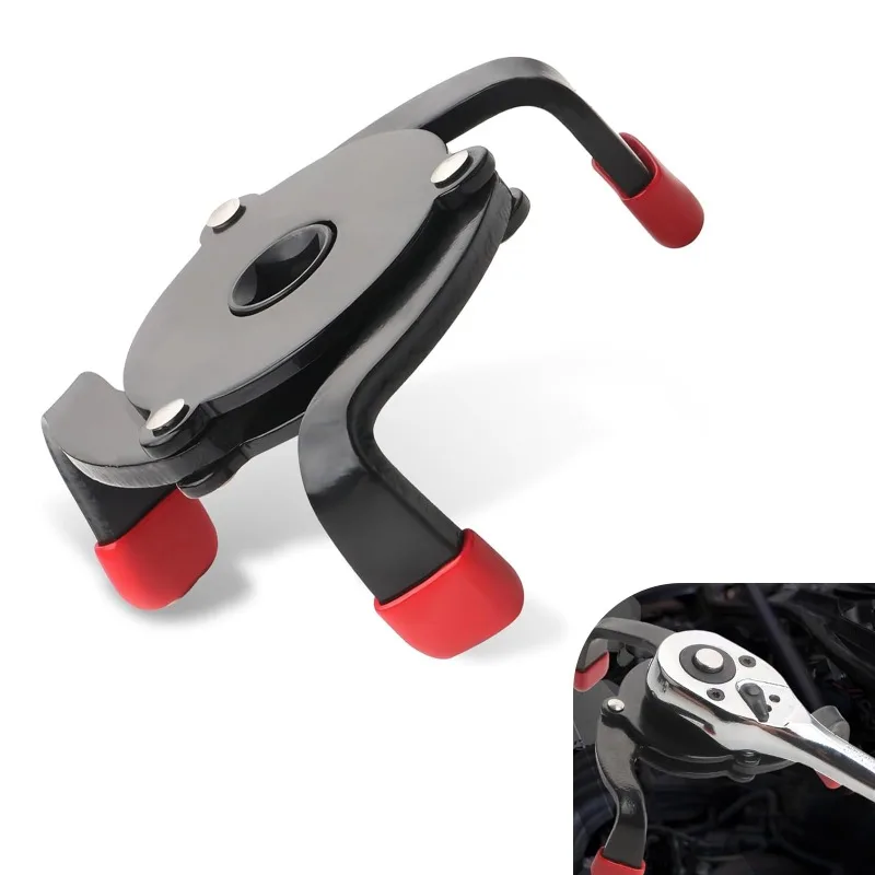 

Универсальный 3/8 "автомобильный ключ от 60 мм до 95 мм от 2,4 до 3,7 дюйма, высококачественный 3-кулачковый регулируемый ключ для снятия масляного фильтра, новый инструмент