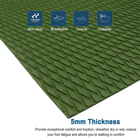 2400x550x5mm EVA Foam Boat Marine Flooring Decking Sheet Non-Slip Yacht Deck Mat Water Sports SUP Surfboard Traction Grip Pad