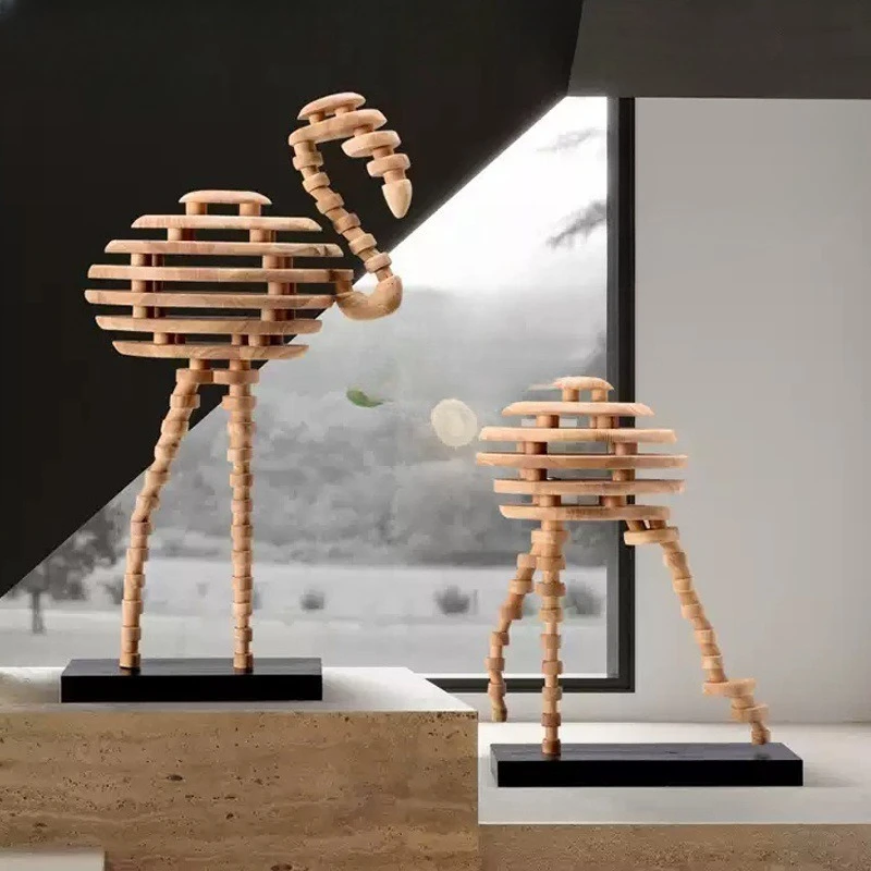 abstract animal sculpture ornaments, exhibition halls, store windows, floor-to-ceiling decorative art installations