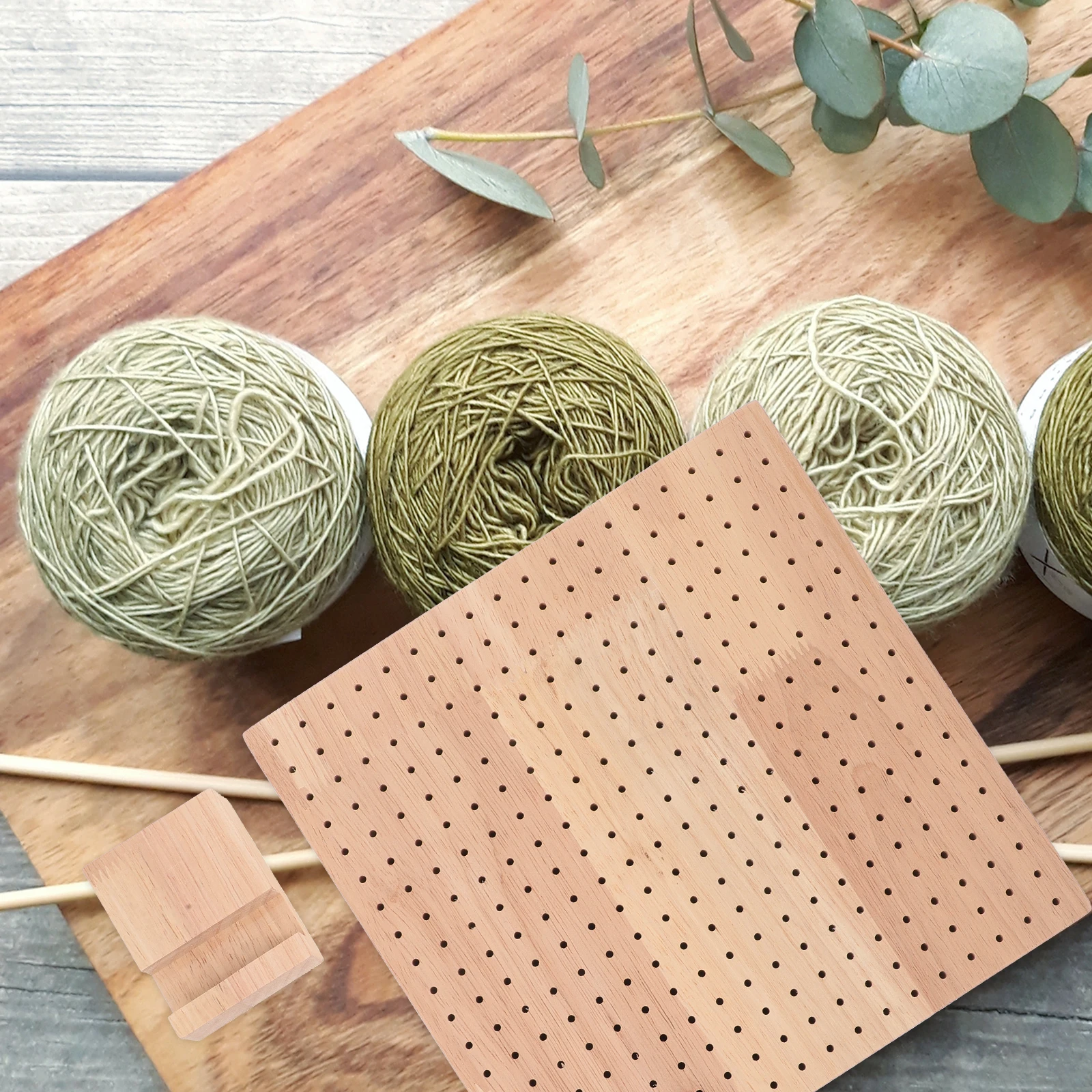 

Crochet Blocking Board Weaving Supplies Square Baffle Wood DIY H made Accessories Knitting Craft Polish Material