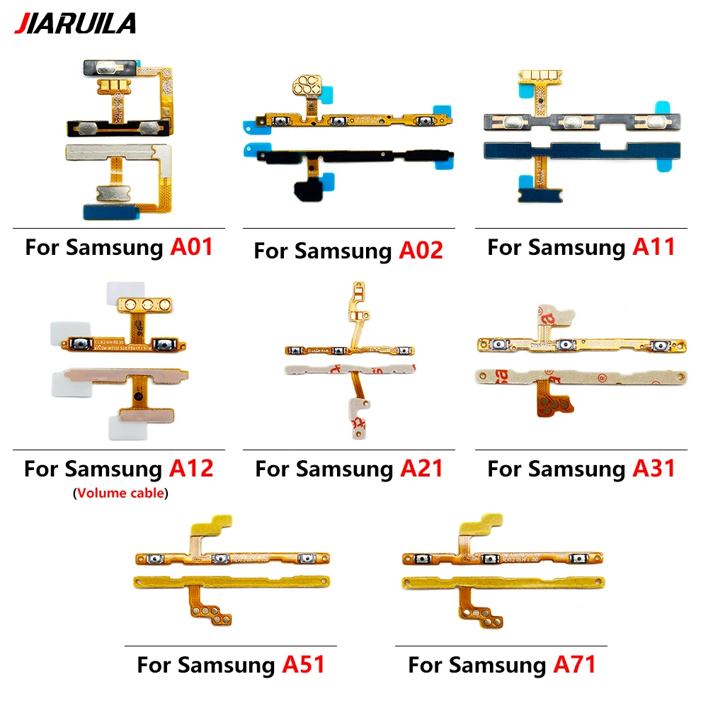 NEW Tested Volume Side Button Power Switch On Off Button Flex Cable For Samsung A01 A02 A11 A12 A21 A31 A41 A51 A71