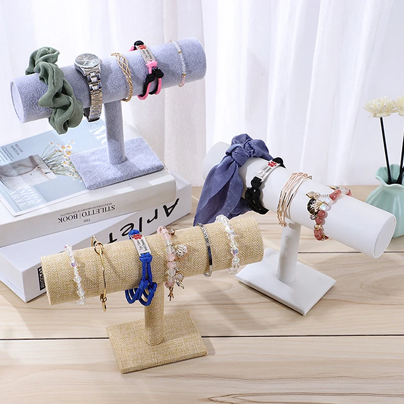 

Bracelet Holder, Grey Velvet Jewelry Display Stand, Detachable Bracelet Display Organizer Stand, Jewelry Holder Watch Display