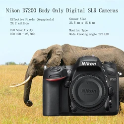 Nikon D7200 24.2 MP DX-Format Digital SLR Body with Wi-Fi and NFC(99% New)