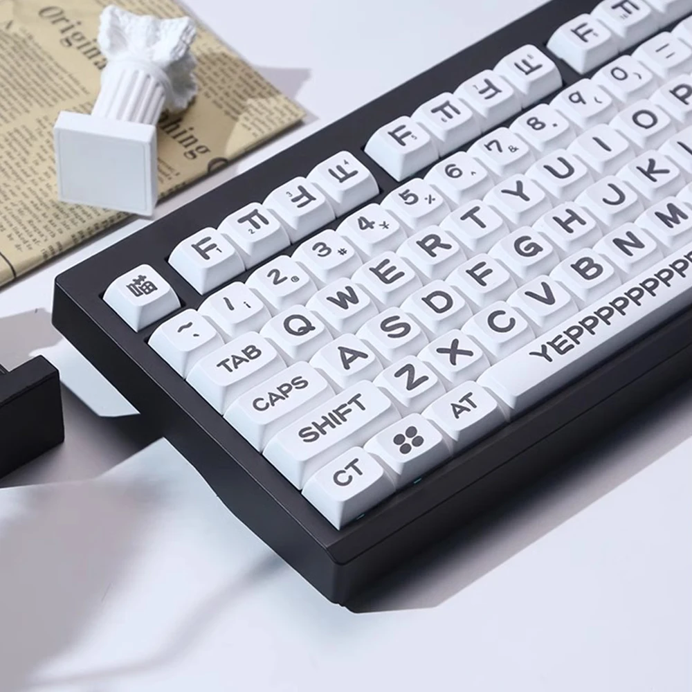 

125 клавиш в виде животных, эргономичная клавиатура, сублимация, XDA, профиль PBT, колпачки для механической клавиатуры, Большие буквы, персонализированные колпачки для клавиш