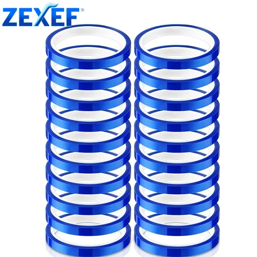 Imagen 1 del producto ZEXEF Cinta de alta temperatura resistente al calor por sublimación de 10 mm x 33 m para vinilo de transferencia de calor de película de tinta de transferencia infusible