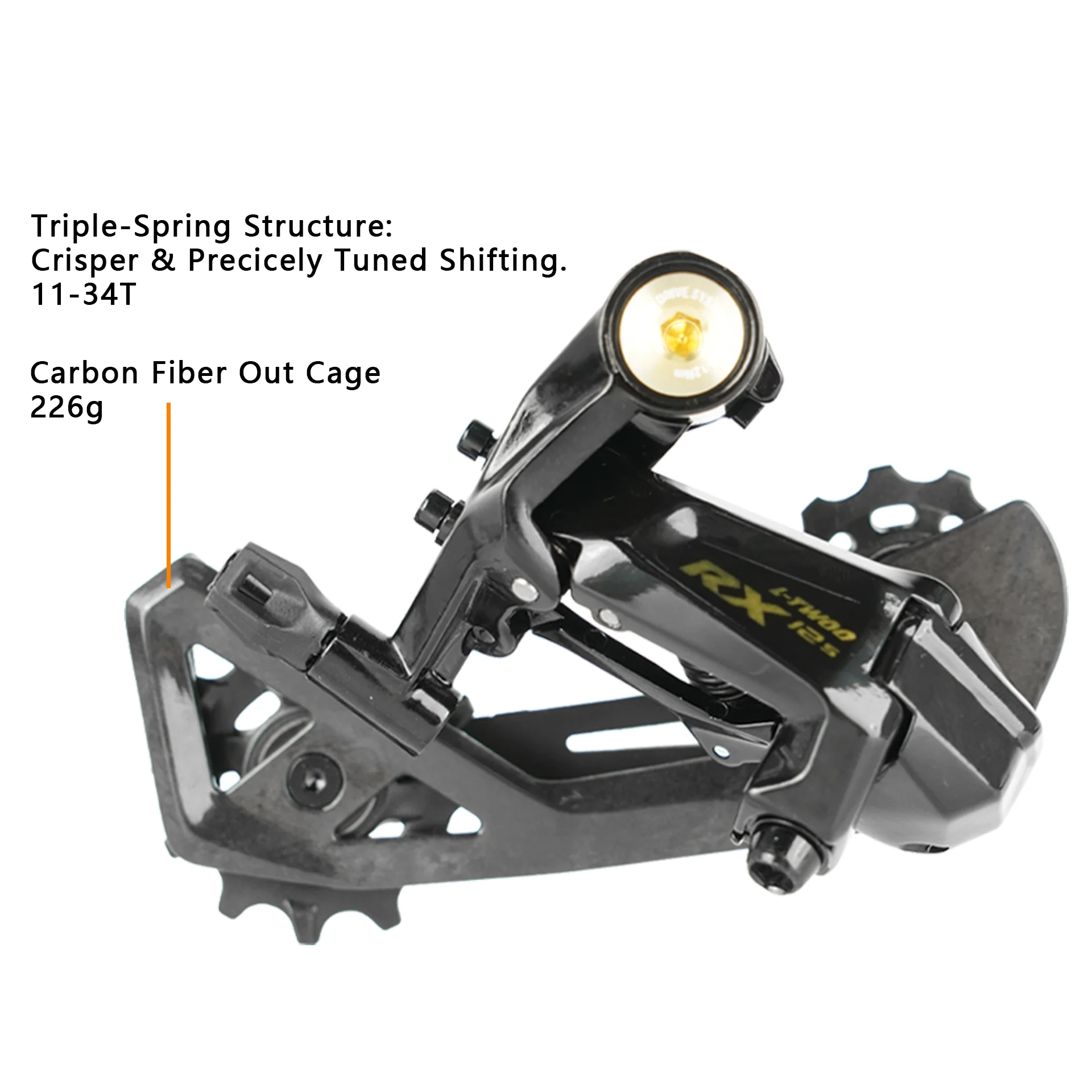 LTWOO RX 2x12 Speed, 24s Road Groupset 4Kit, Carbon Fiber Shifter + Carbon Fiber Rear Derailleurs + Front Derailleurs