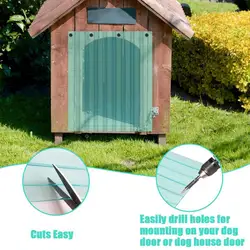 Insulated Pet Door Curtain Windproof Pet House Door Curtain Windproof Waterproof Pet House Door Curtain Made of Soft Pvc for All