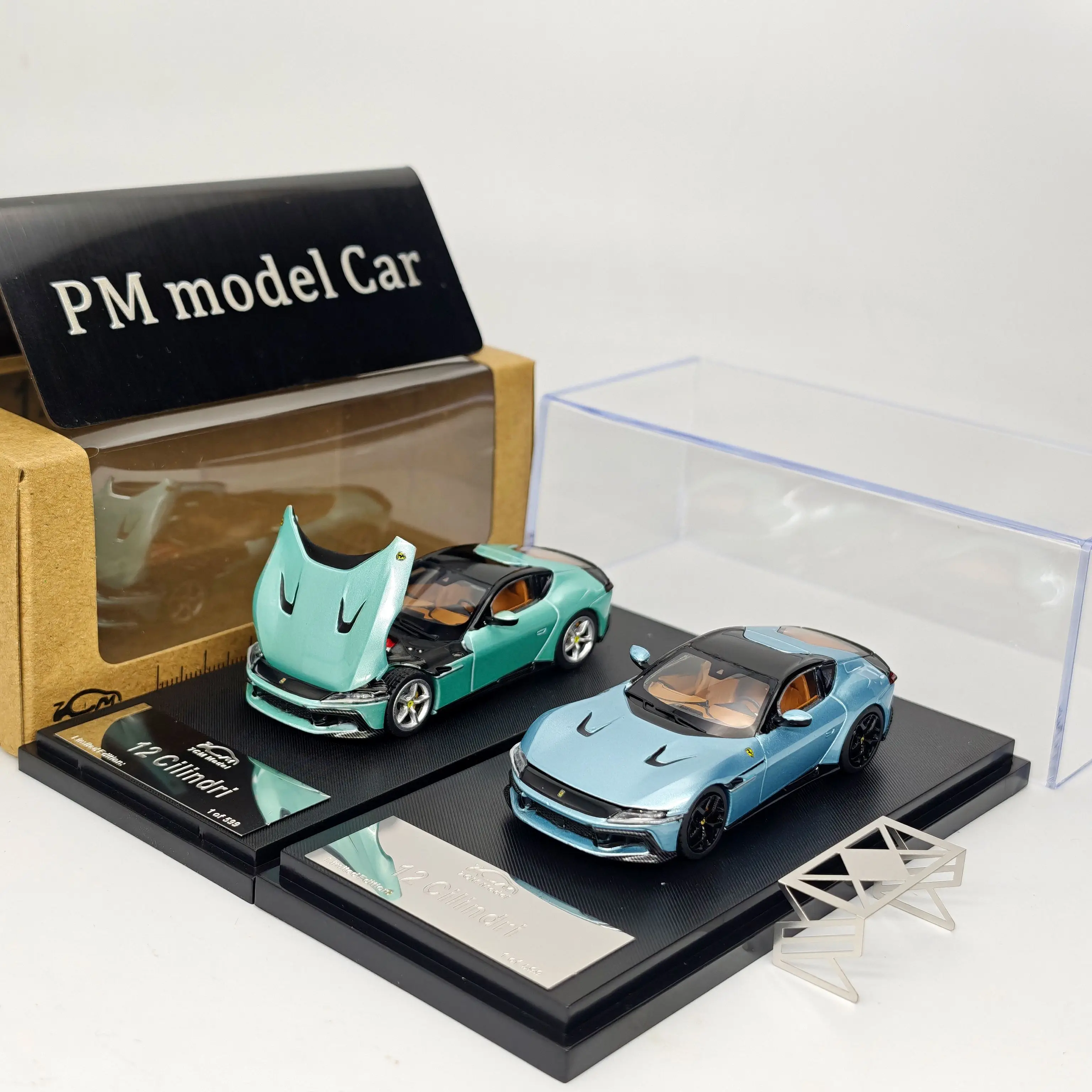 7Cm Model 1:64 Prancing Horse 12C Cilindri Supercar Alloy Diecast Model Car Collectible Gift