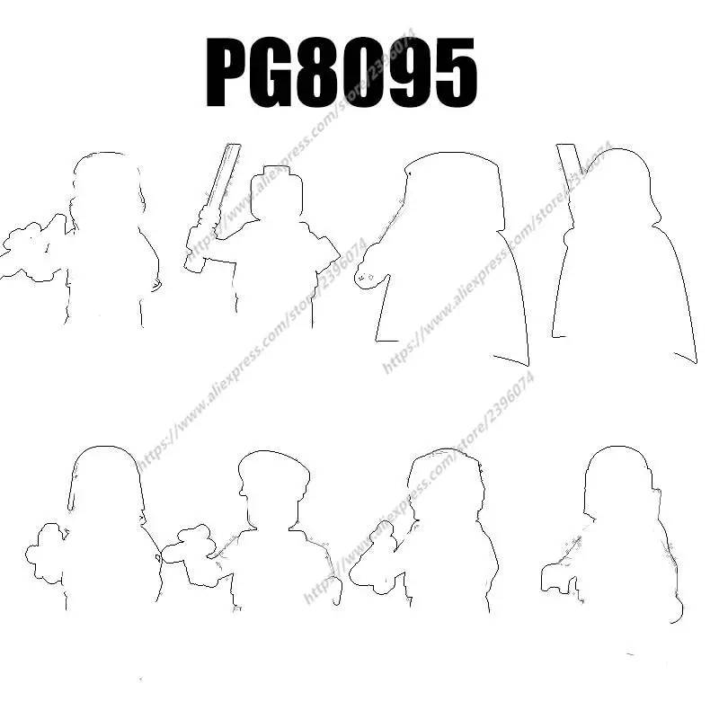 

PG8095 Action Figures Movie accessories Building Blocks Bricks toys PG761 PG762 PG763 PG764 PG765 PG766 PG767 PG768