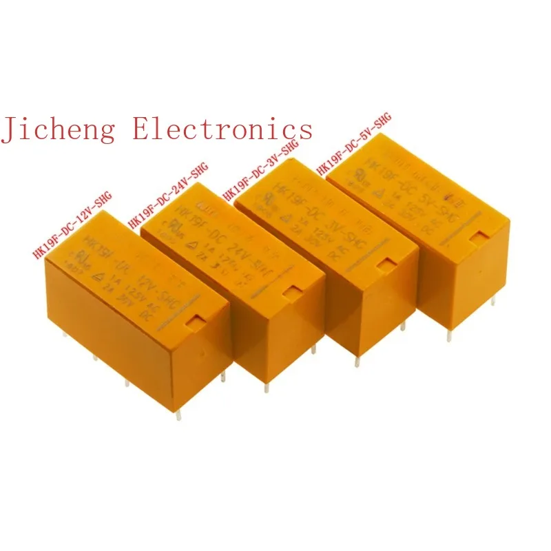 

10PCS Signal Relay HK19F-DC 3 5 9 12 24 V-SHG 3V 5V 9V 12V 24V 8PIN 2A 2 Open 2 Closed 4078