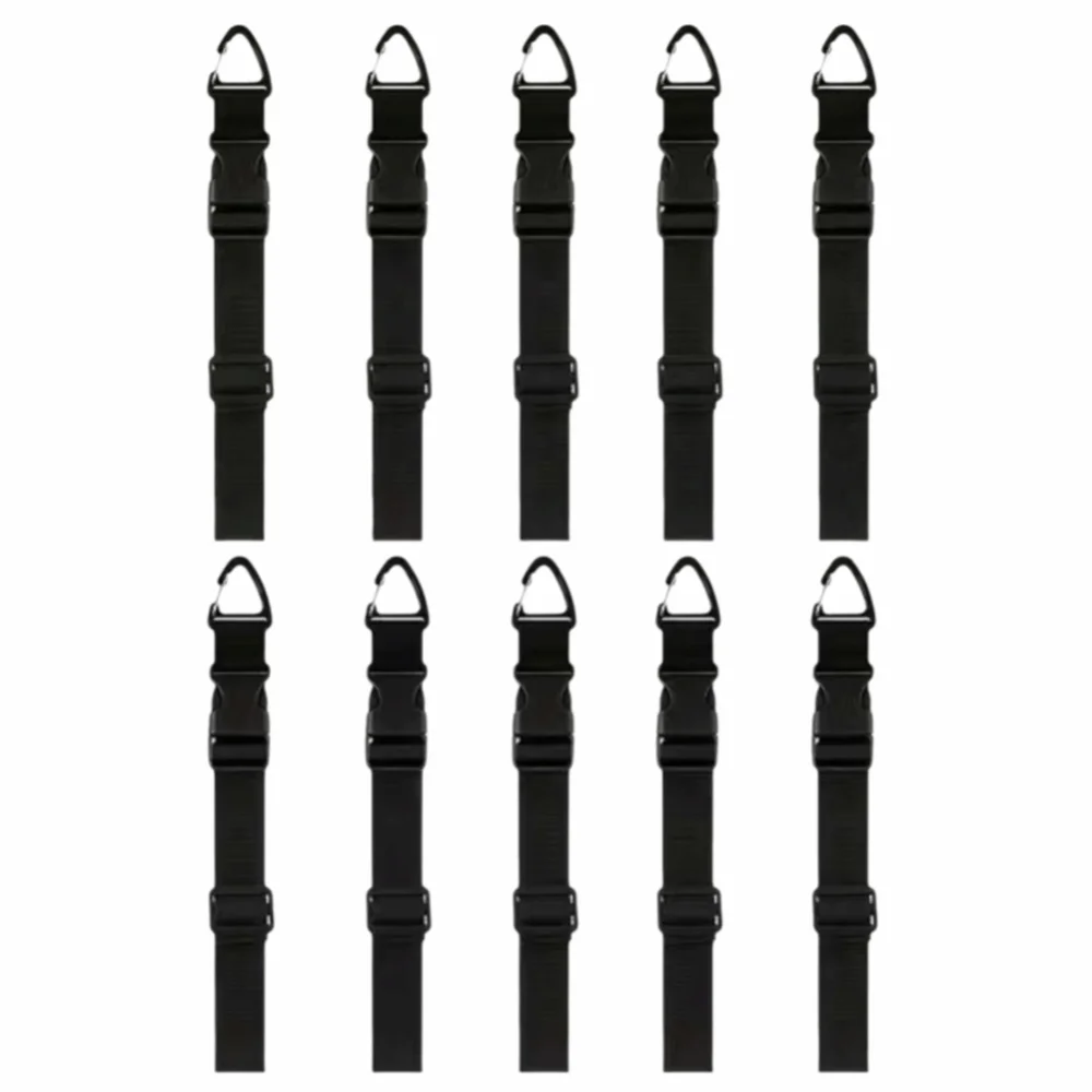 

10Pcs Adjustable Cord Holder Heavy Duty Self Locking Cord Organizer with Triangle Clips Nylon Cable Management Straps