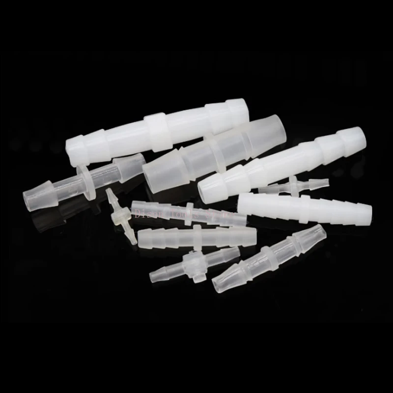 プラスチックストレートコネクター PP 等径パゴダ型プラスチックホースジョイント ガーデン散水ホース継手 1.6～10mm