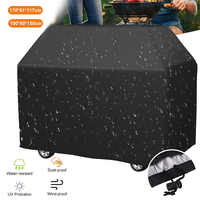 BBQ Cover Grill Cloth Cover Outdoor BBQ Gas Grill Cover Anti-Dust Waterproof Barbecue Charcoal Grill Cover Barbecue Accessories