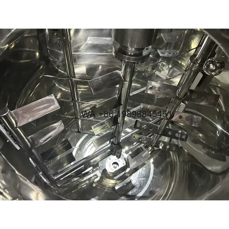 Wmwmnu Cosmetic Cream Making Vacuum Emulsifier Homogenizer Mixing Tank with High Shear Mixer