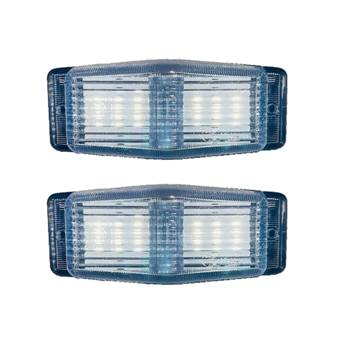 2Pcs LED Marker Lights Front Double Burner Indicator LampFor Scania Volvo Man Benz Truck Lorry Front Grill Light A