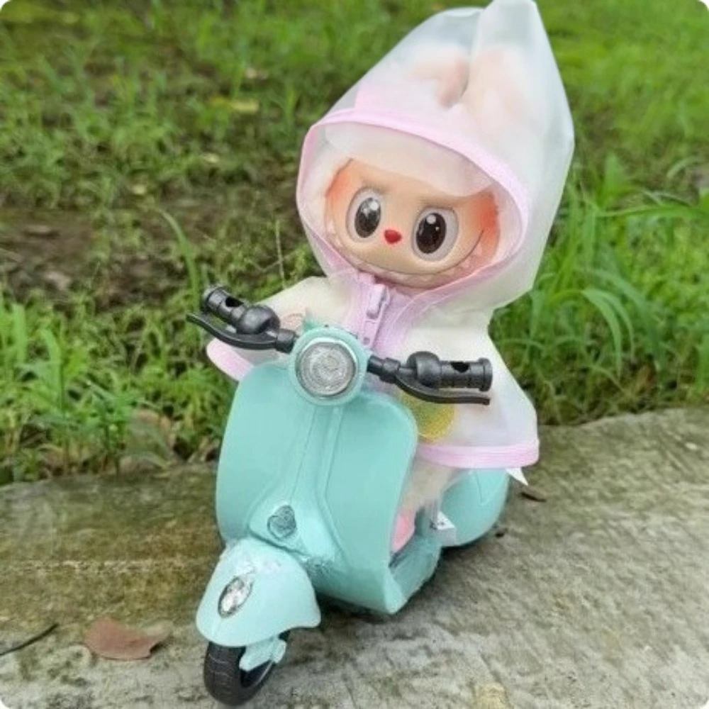 

3.0 Labubu Одежда Рождественский подарок Мотоциклетный комплект Красочные плащи Аксессуары Подарки на Рождество и Хэллоуин