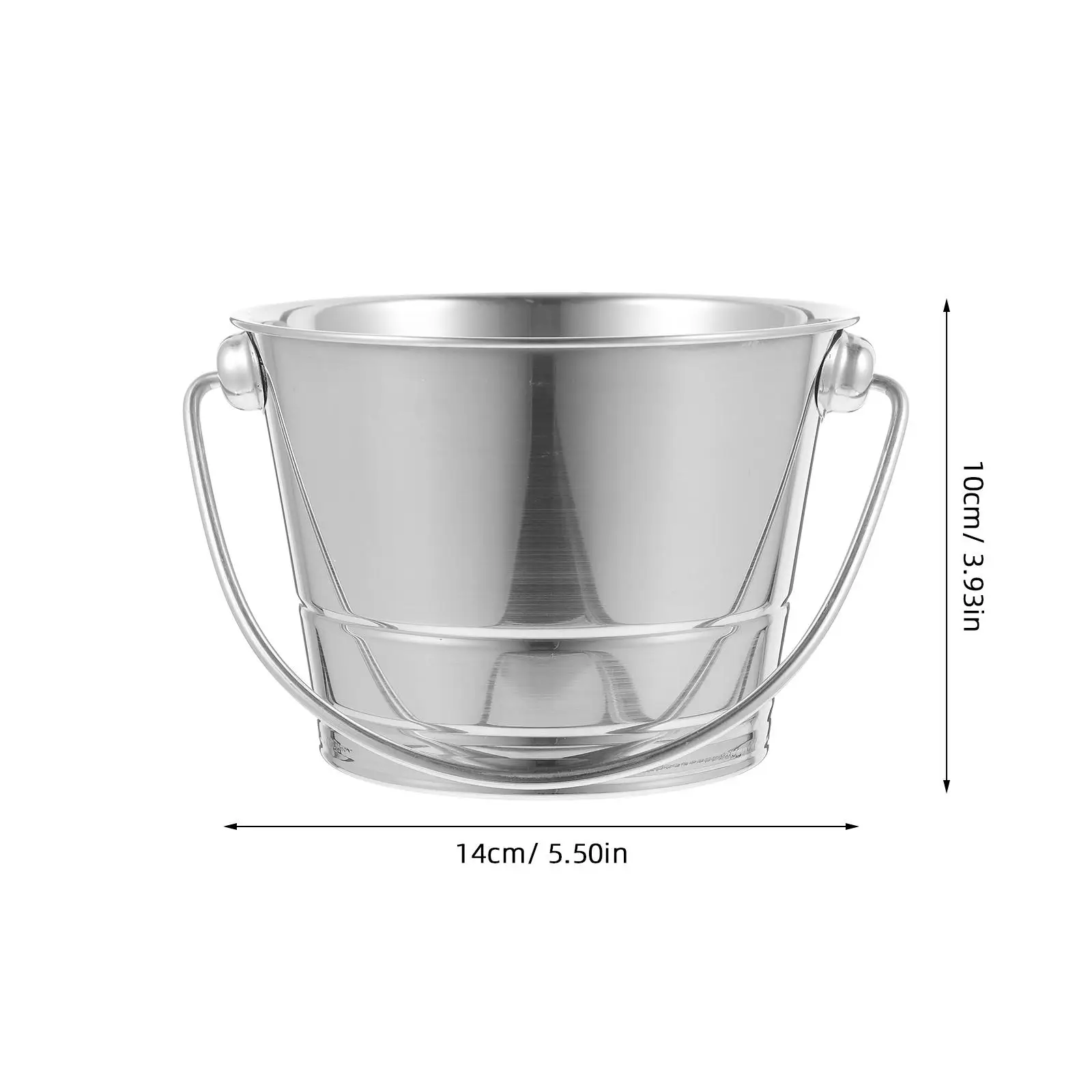 Description Picture 4 of itemPremium Stainless Steel Portable Ice Bucket For Beer Cooling Party Storage Container Anti Rust Can Cooler Buckets