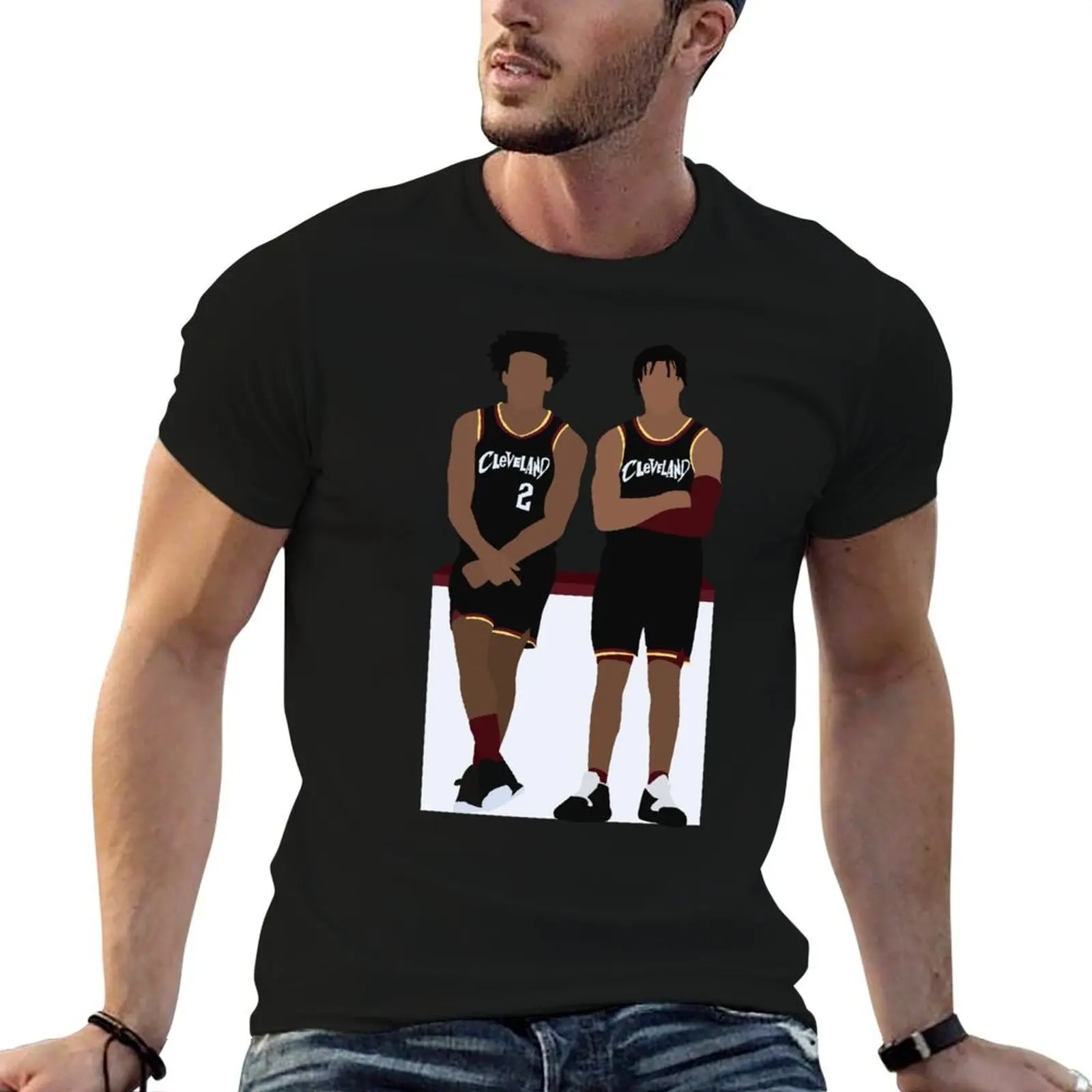 

Collin Sexton & Darius Garland T-Shirt anime tshirt t shirts for man cotton funny T-Shirt