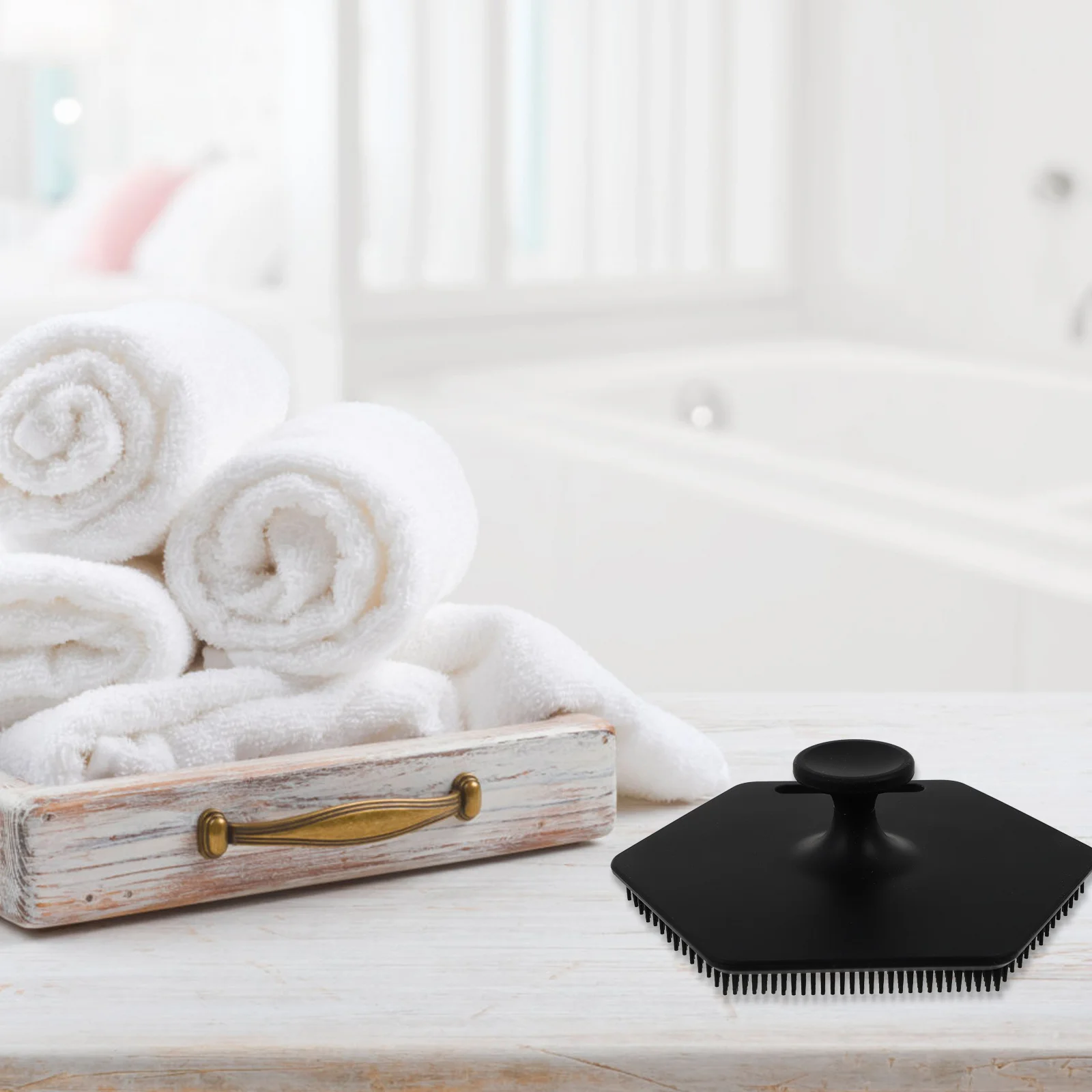 

1Pcs Silicone Bath Brush Body Massage Scrubber Baby Shower Tool Sensitive Skin Hair Washing Brush Face Cleaning Tool