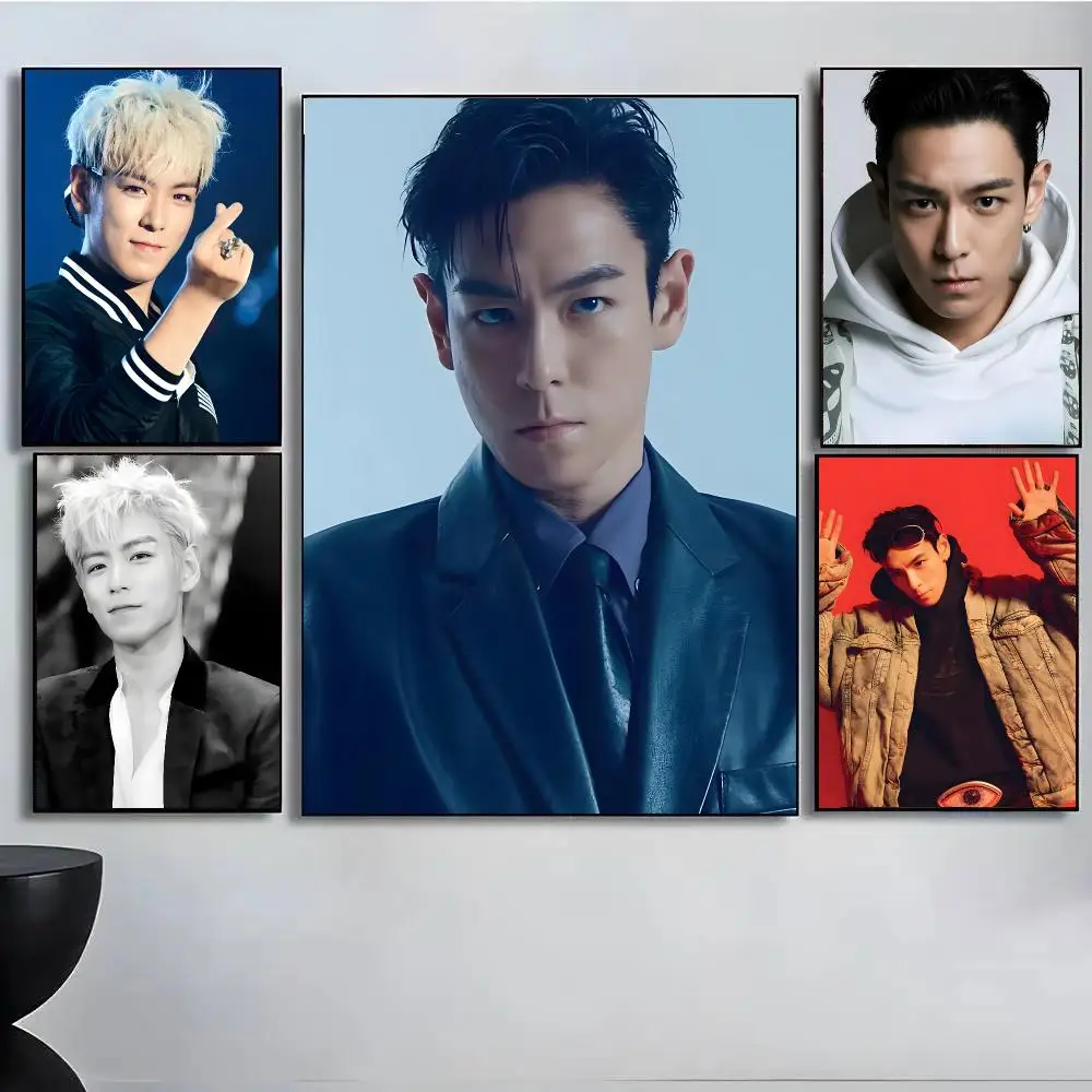 Popular Singer T O P Poster High Quality Wall Art For Home Office Bedroom Living Room Hallway Bar Perfect Gift Idea
