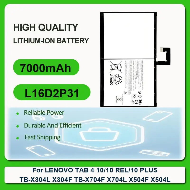 Battery For Lenovo Tab M10 TB-X605L TB-X605F TB-X605M TB-X505X Tablet x505L X505F M8 TB-8505F/M/N/I Pad A3500 S5000 S5000-H
