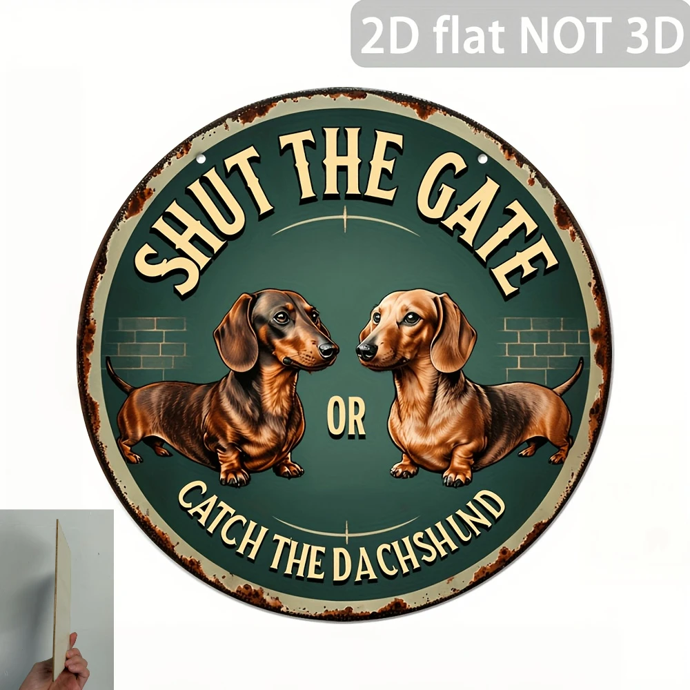 2D Flat 1pc Pack Retro Wooden Sign 