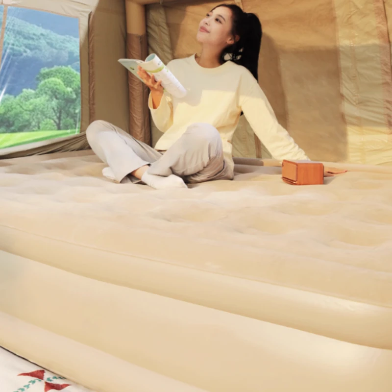 

Portable Thick Inflatable Mattress Outdoor Automatic Strong Load-bearing Capacity Air Mattresses Comfortable Camping Supplies