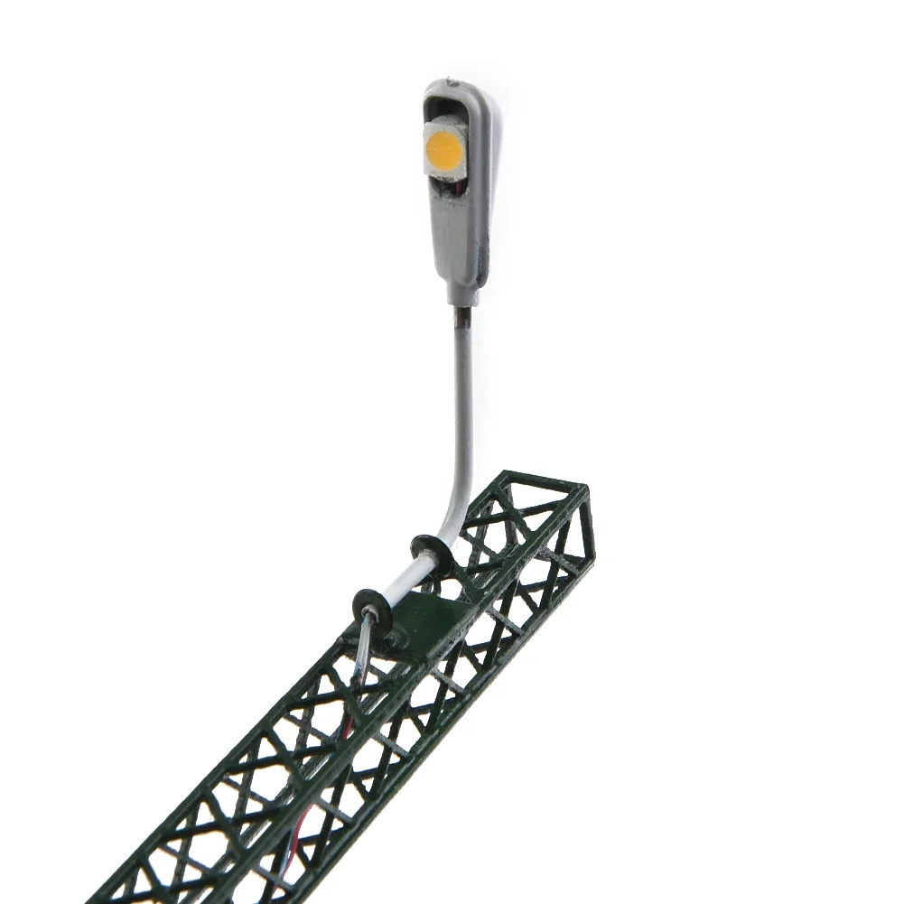 5Pcs LED Lamp Model Railway Lights Lattice Mast Ligh Light Layout  Railroad Decoration Building Landscape Accessories