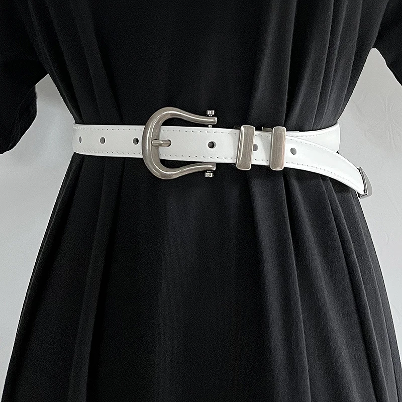 

Women's Fashion Vintage Genuine Leather Cummerbunds Female Dress Corsets Waistband Belts Decoration Narrow Belt TB1287