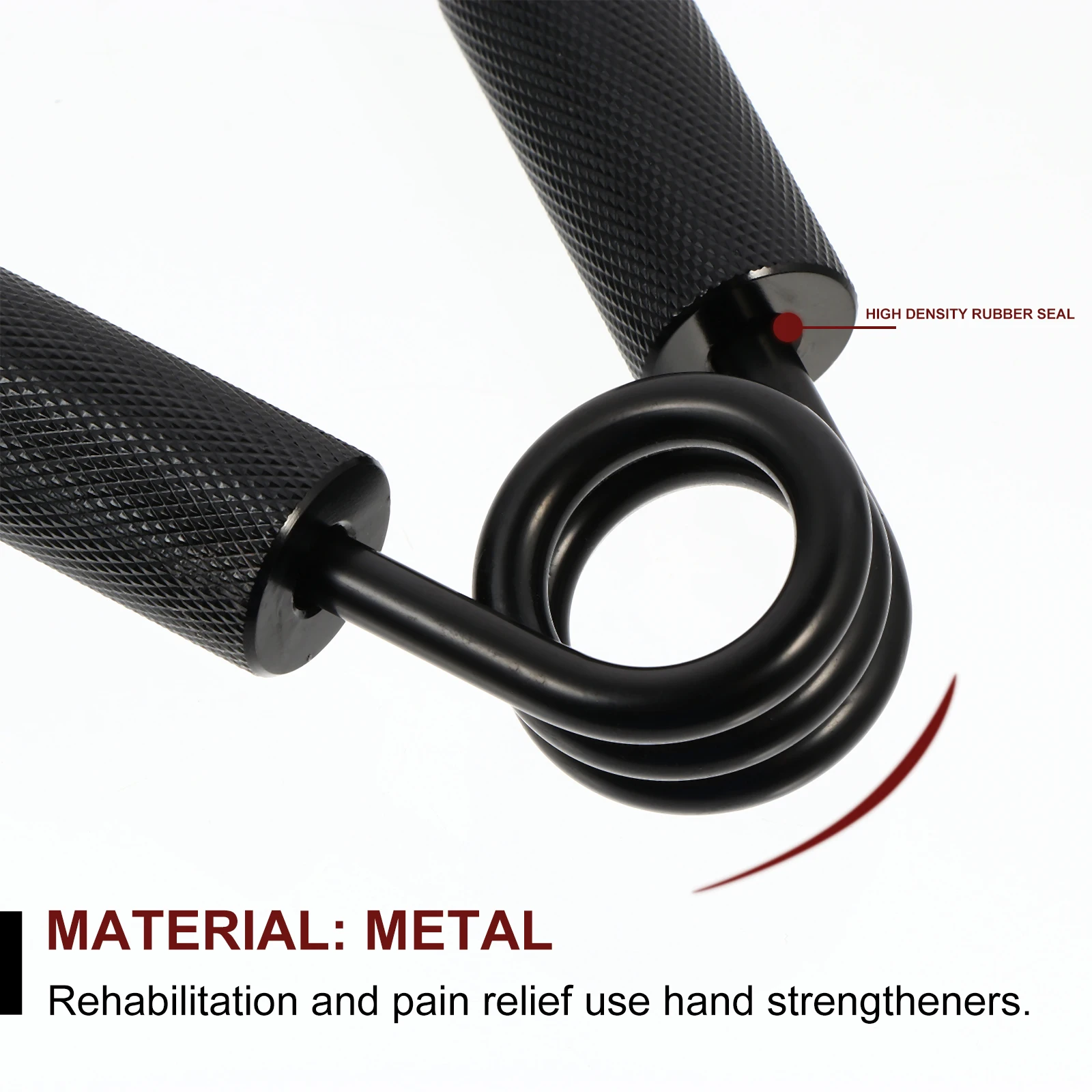 

Metal Hand Gripper Heavy-Duty Grip Strengthener Hand Exerciser Fitness Trainer Tools For Athletes Tennis Forearms Fingers