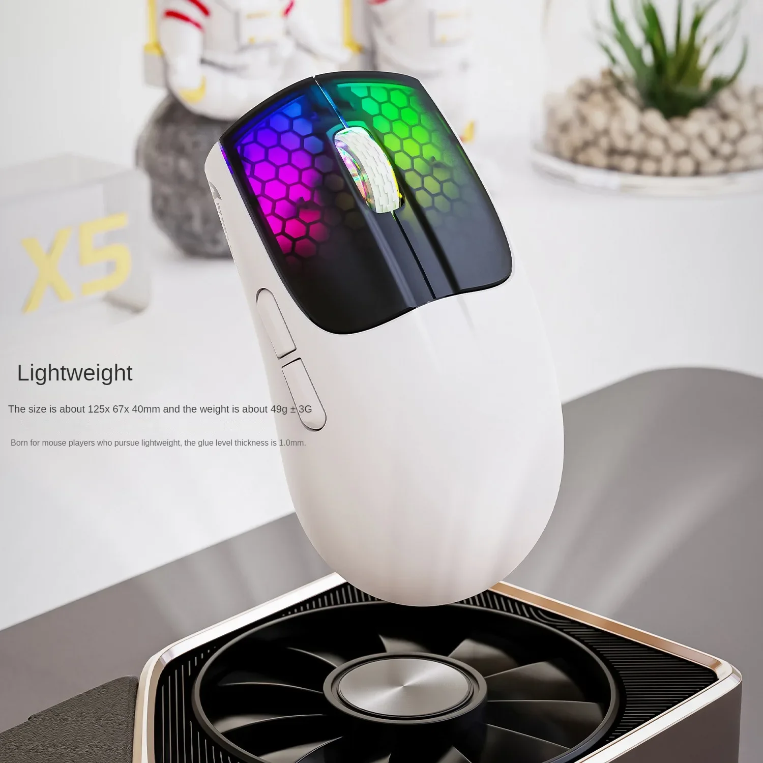 

Беспроводная мышь Attack Shark X5, 3 режима, BT/2,4 ГГц/USB-C, легкий датчик PAW3212, перезаряжаемая мышь RGB, игровая мышь для ПК, ноутбука