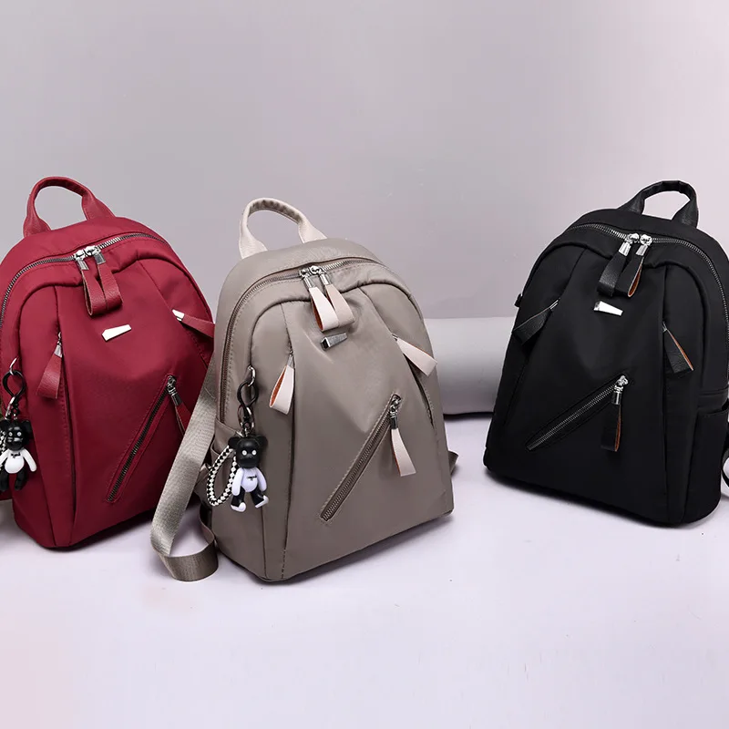 Oxford Women Anti theft Laptop Backpack Fashion Female Bagpack Travel Shoulder Back Bag Solid Color Backpacks for Girl Bookbag