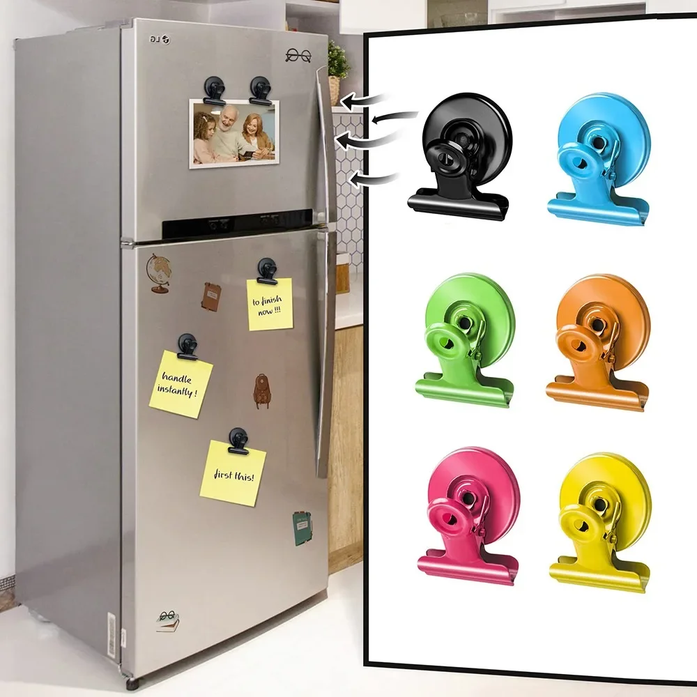 5pcs/10pcs Round Magnetic Clip Note Clip Metal Magnet Clip Hand Ledger Magnet Clip Magnet Stone Clip Magnetic Clip