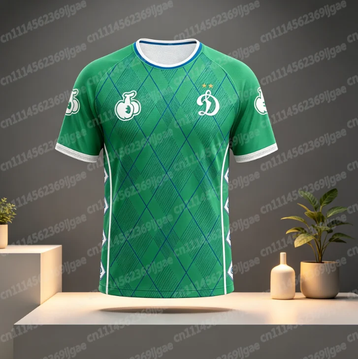 Russisches Dinamo Moskau Fan-Heimtrikot Blaues Fußball-T-Shirt Atmungsaktives Sport-Oberteil Geeignet für Fans und Familien – Detail 4