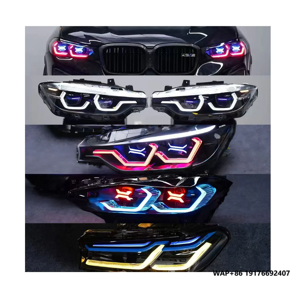 

F32 Headlight E71 F22 F30 E90 Headlight Custom RGB Style G20 E60 E92 E87 E89 Modified Dual Color Style Upgrade OSS Style Emark